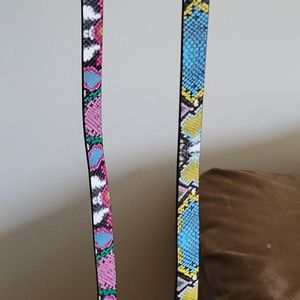Snakeskin Belts 2 count